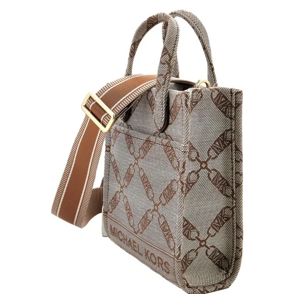 Michael Kors Tan and Brown Logo Tote - Picture 5 of 9